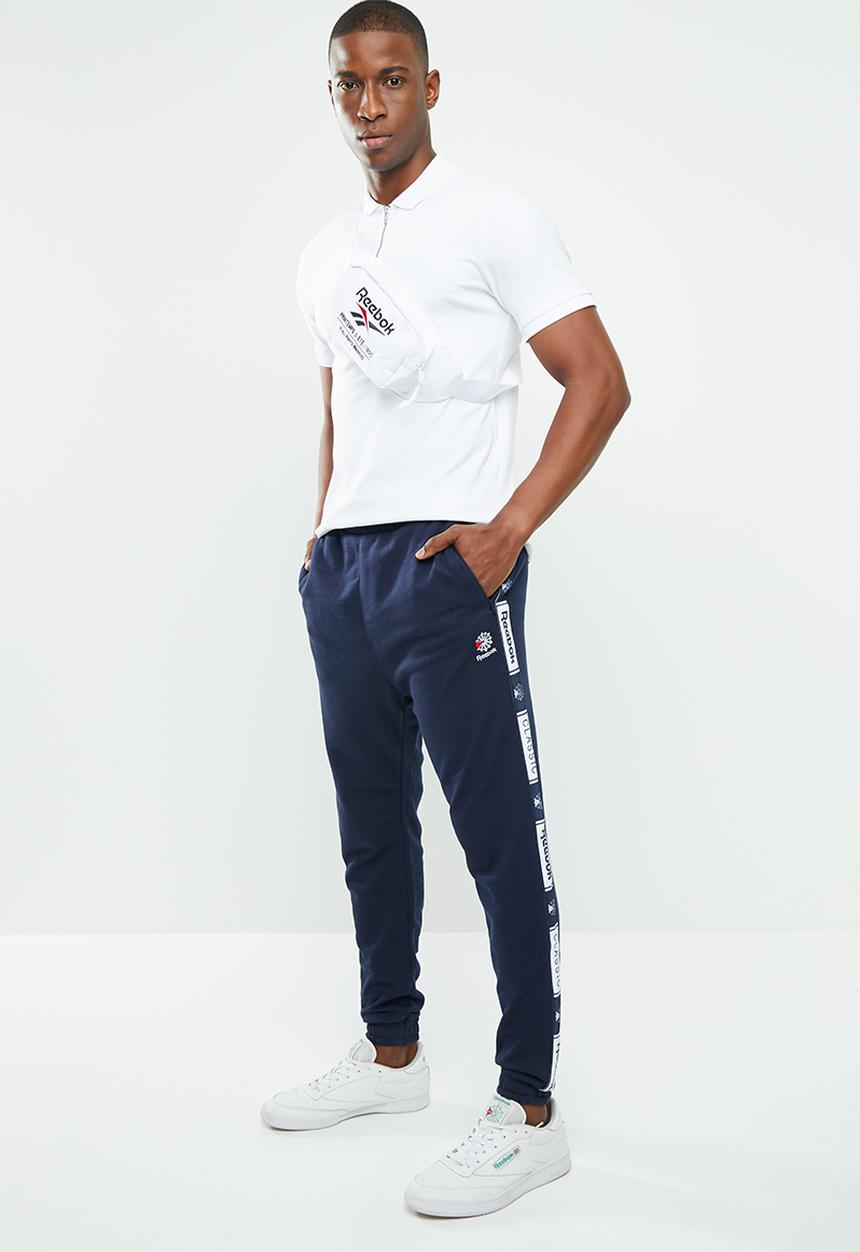 Reebok Classic - CL FT taped pant - blue