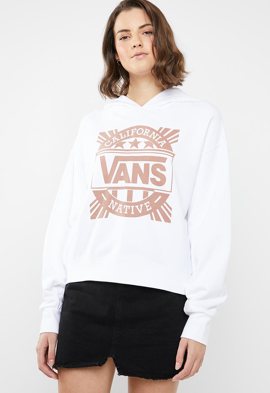 Vans - Cali native hoodie long sleeve top - white