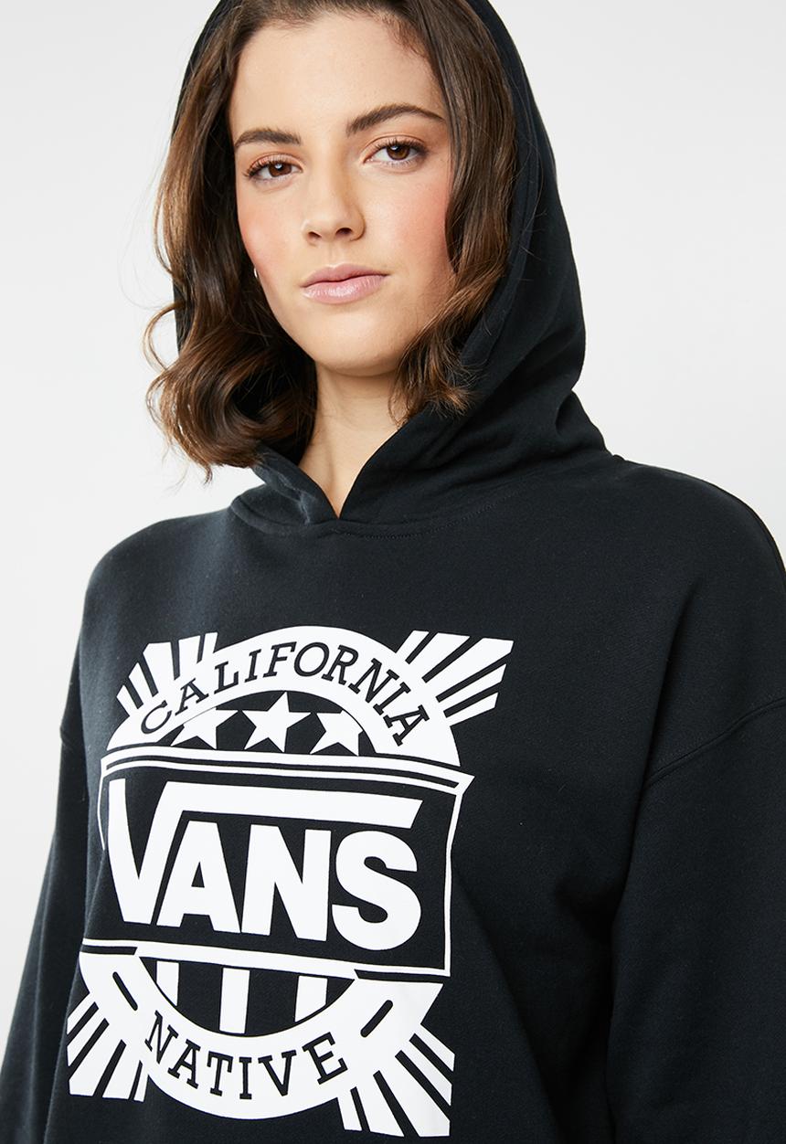 Vans - Cali native hoodie long sleeve top - black