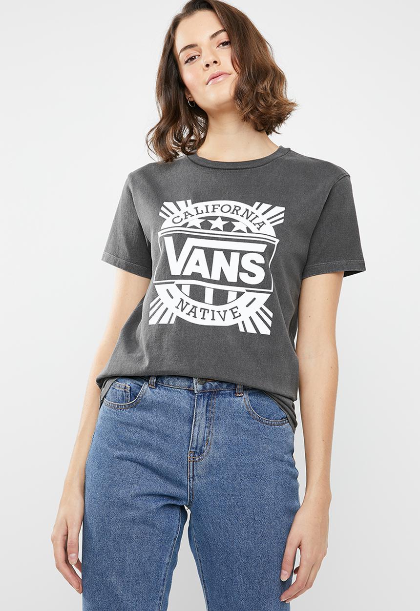 Vans - Cali native BF tee - charcoal 