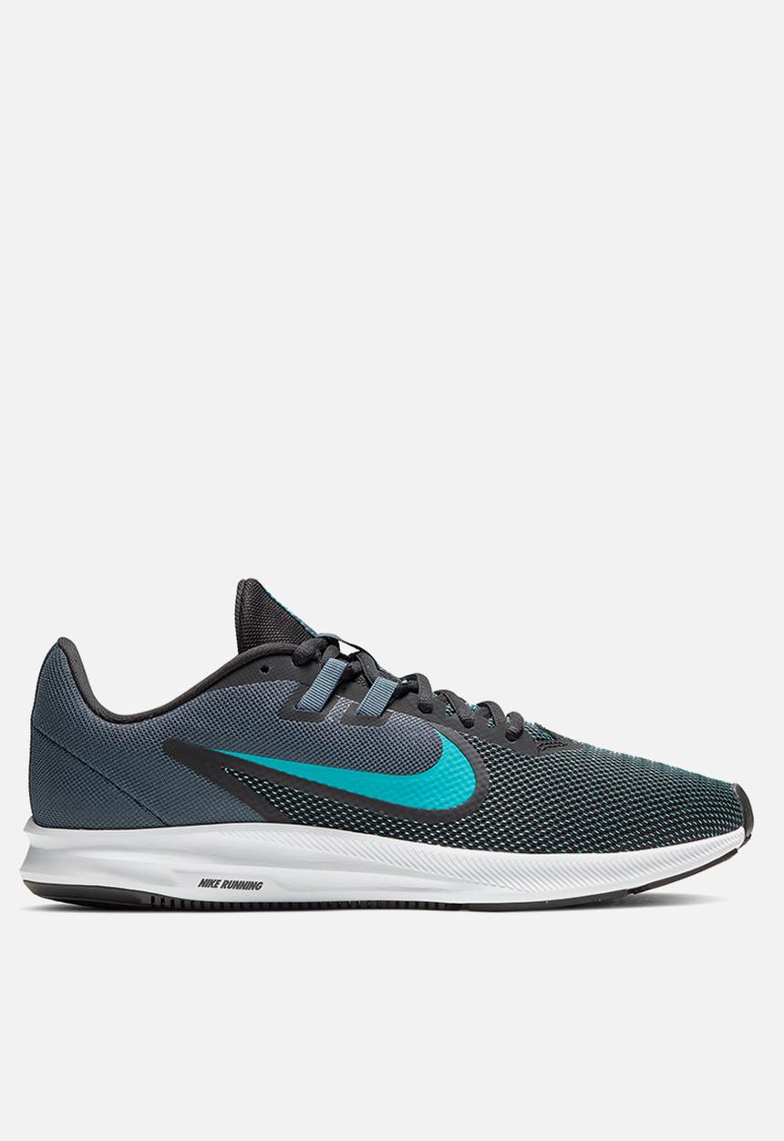 Nike - Downshifter 9 - black/blue lagoon-monsoon blue-white