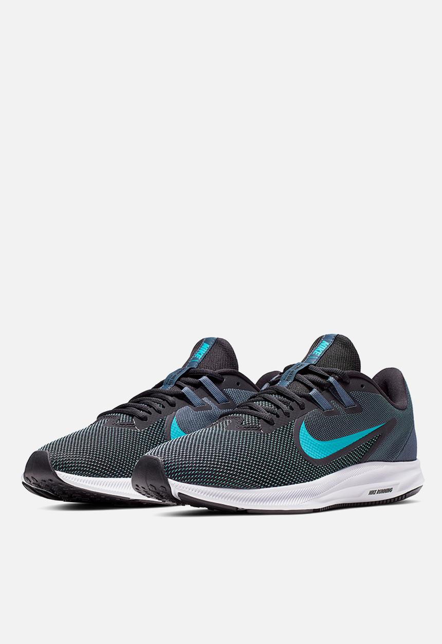 Nike - Downshifter 9 - black/blue lagoon-monsoon blue-white