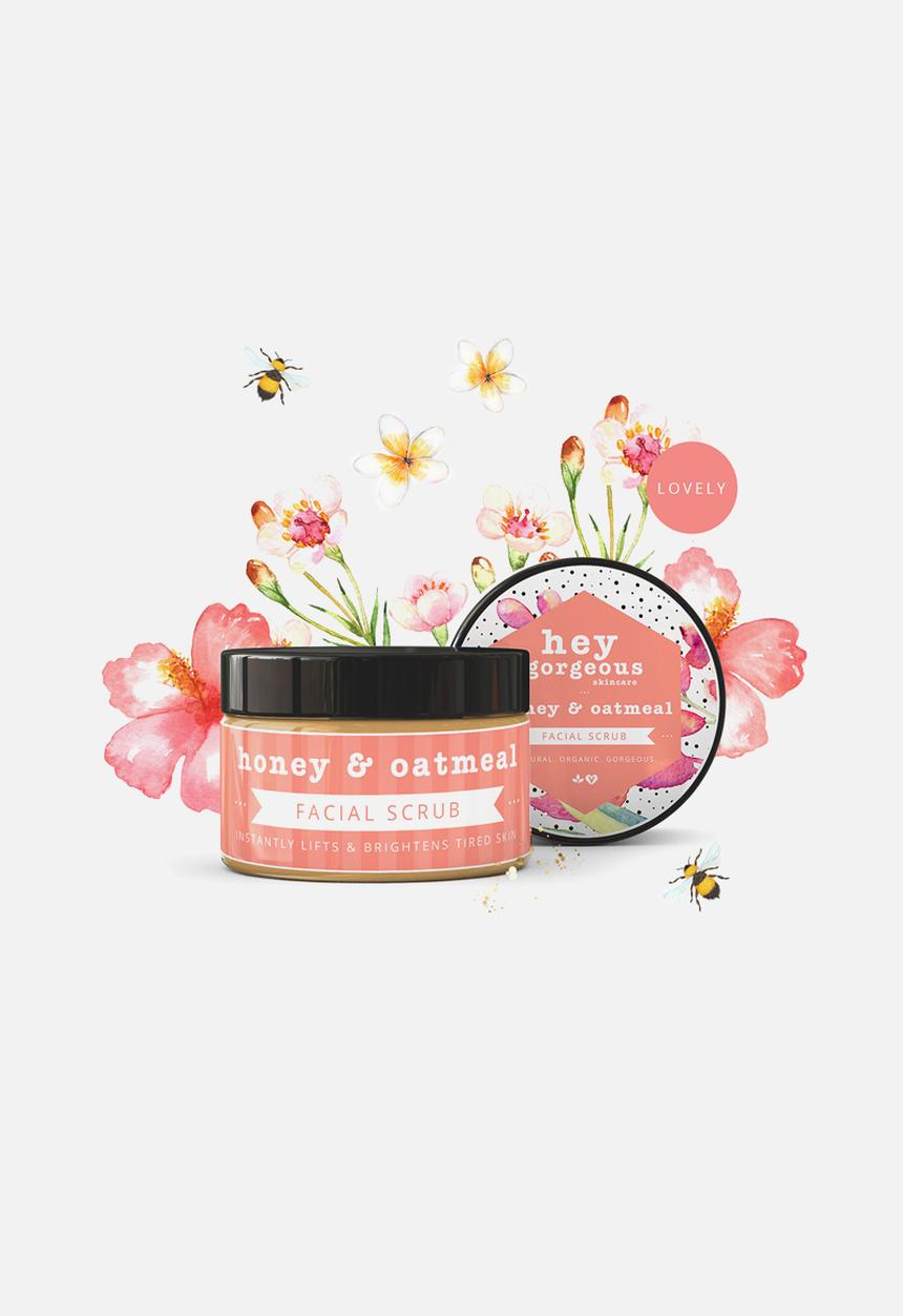 hey gorgeous - Honey & Oatmeal Facial Scrub
