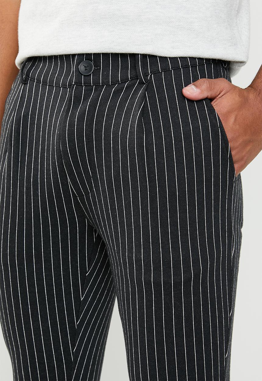 Jack & Jones - Tanner pants - black & white
