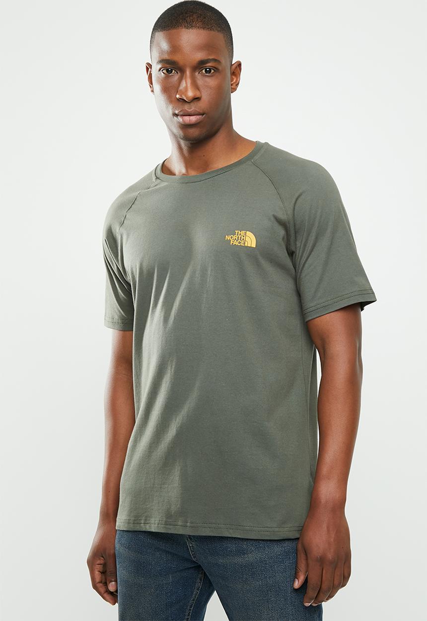 The North Face - Raglan short sleeve redbox tee - green