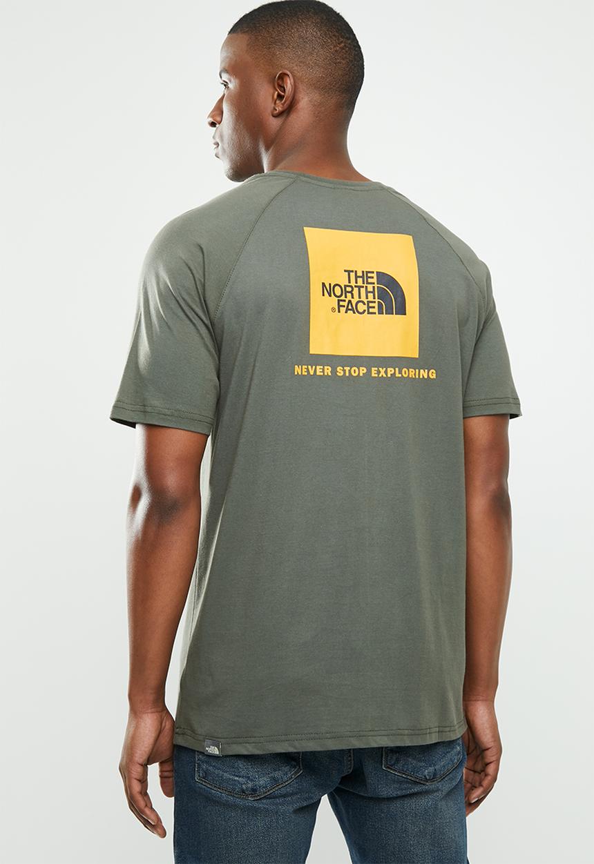 The North Face - Raglan short sleeve redbox tee - green