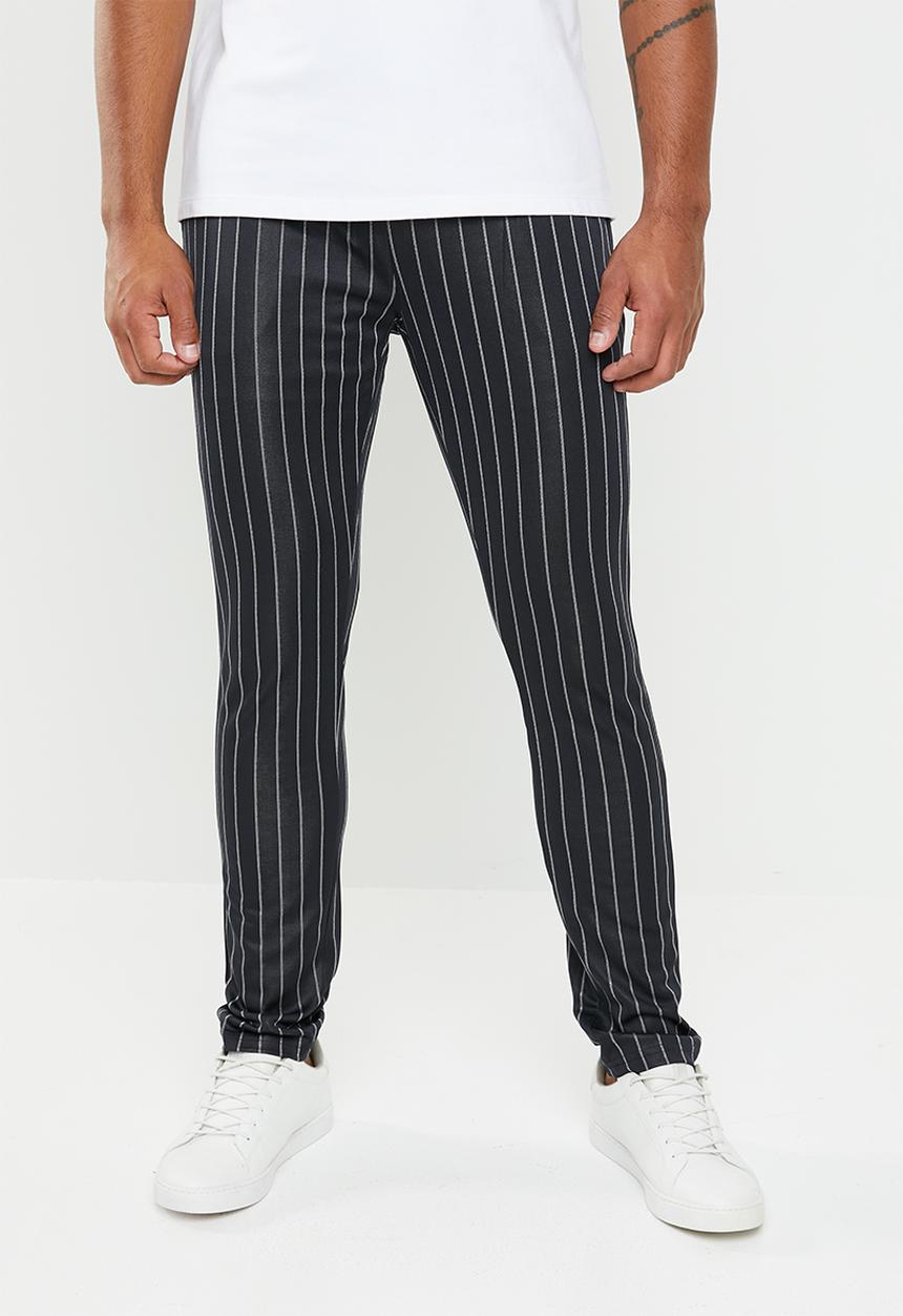 Only & Sons - William long fit pant - navy & silver