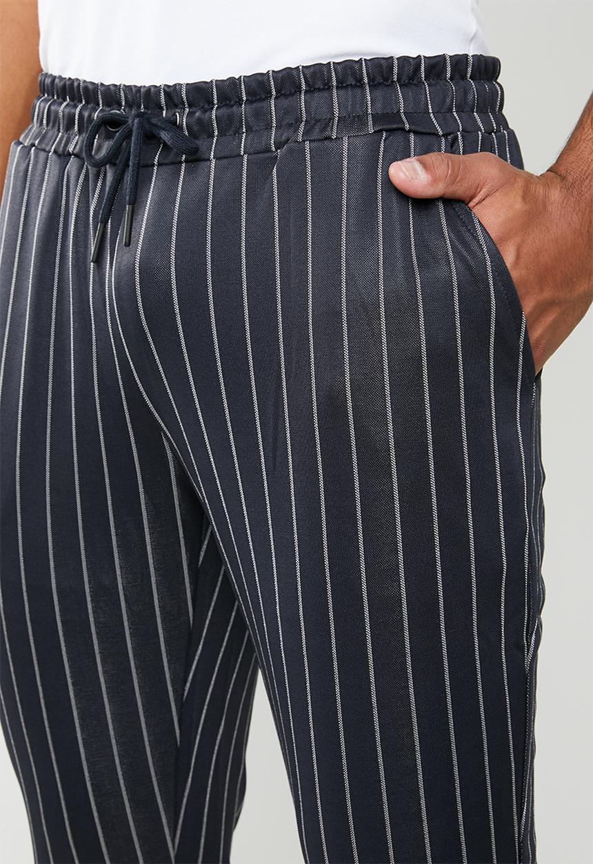 Only & Sons - William long fit pant - navy & silver