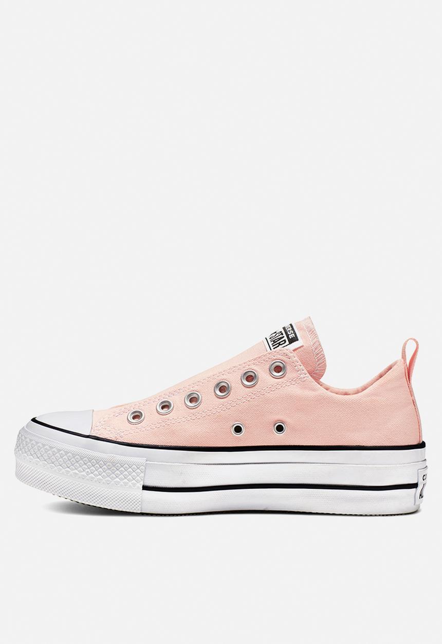 Converse - All Star Lift Slip - washed coral/white/black