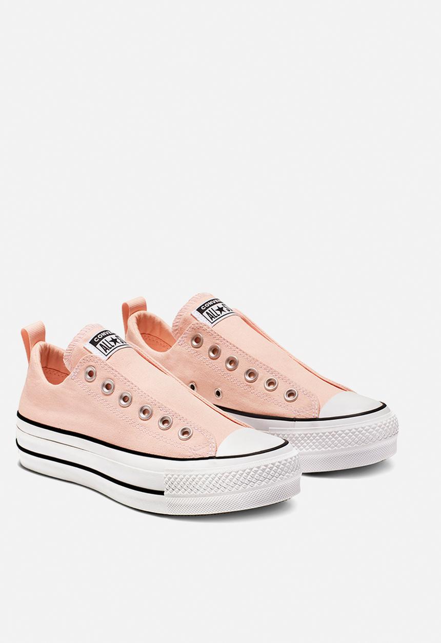 Converse - All Star Lift Slip - washed coral/white/black
