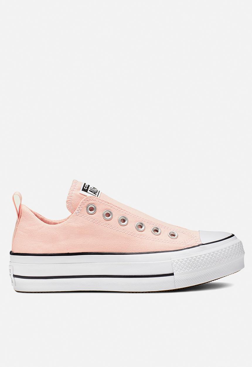 Converse - All Star Lift Slip - washed coral/white/black