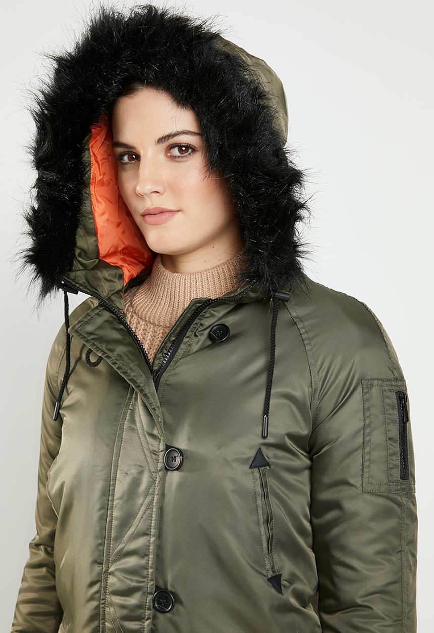 Brave Soul - Contrast parka - khaki 