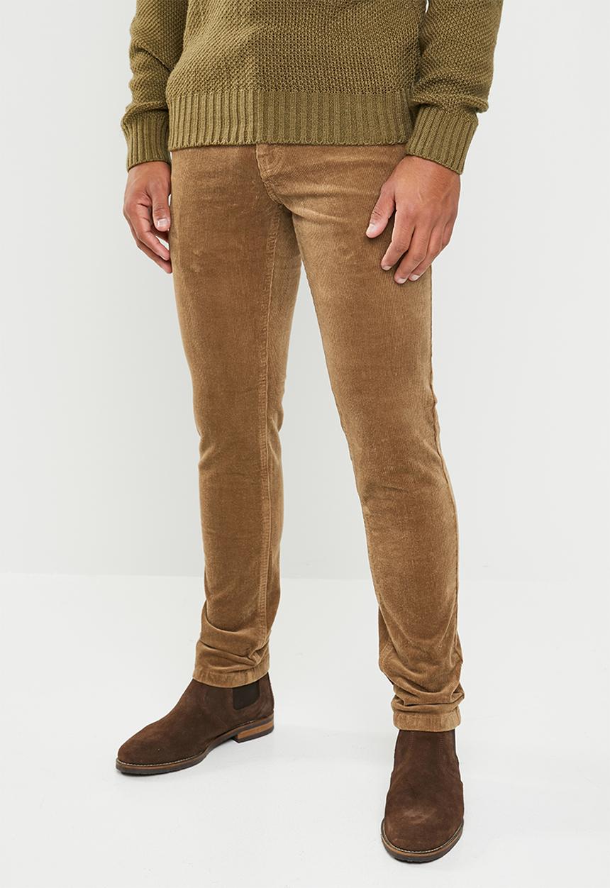 Superbalist - Slim fit corduroy chino - tan