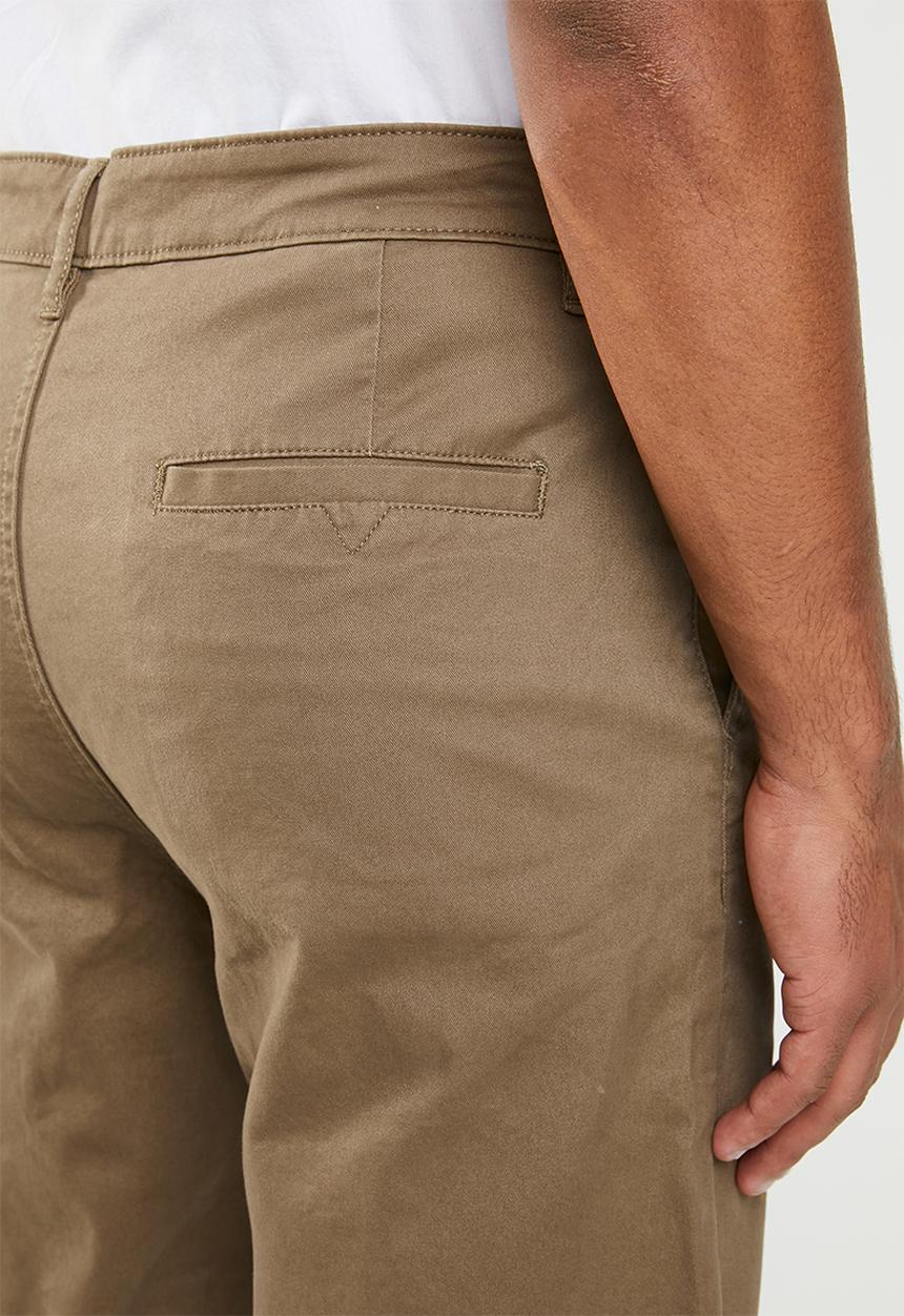 Superbalist - Wide cropped chino - brown