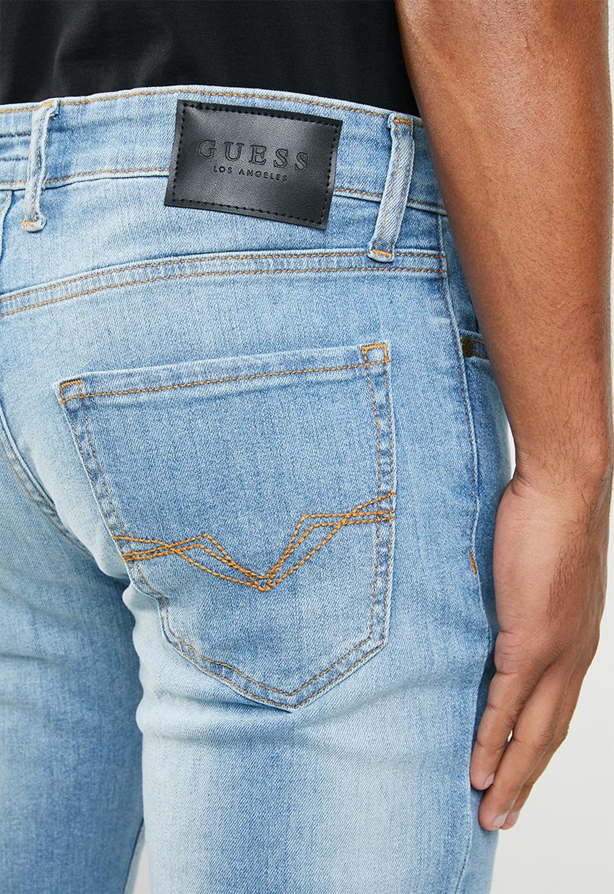 GUESS - Slim straight jeans - blue