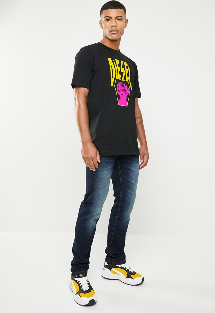 Diesel  - T-just-ye short sleeve tee - black