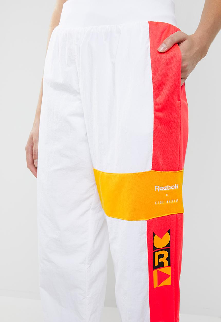 Reebok - Gigi hadid trackpants - white