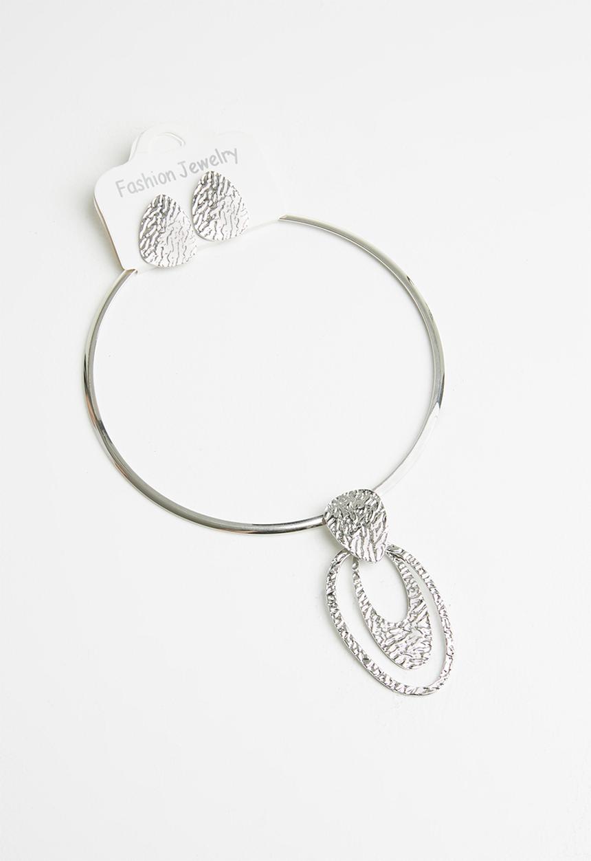 Joy Collectables - Necklace and earrings set - silver