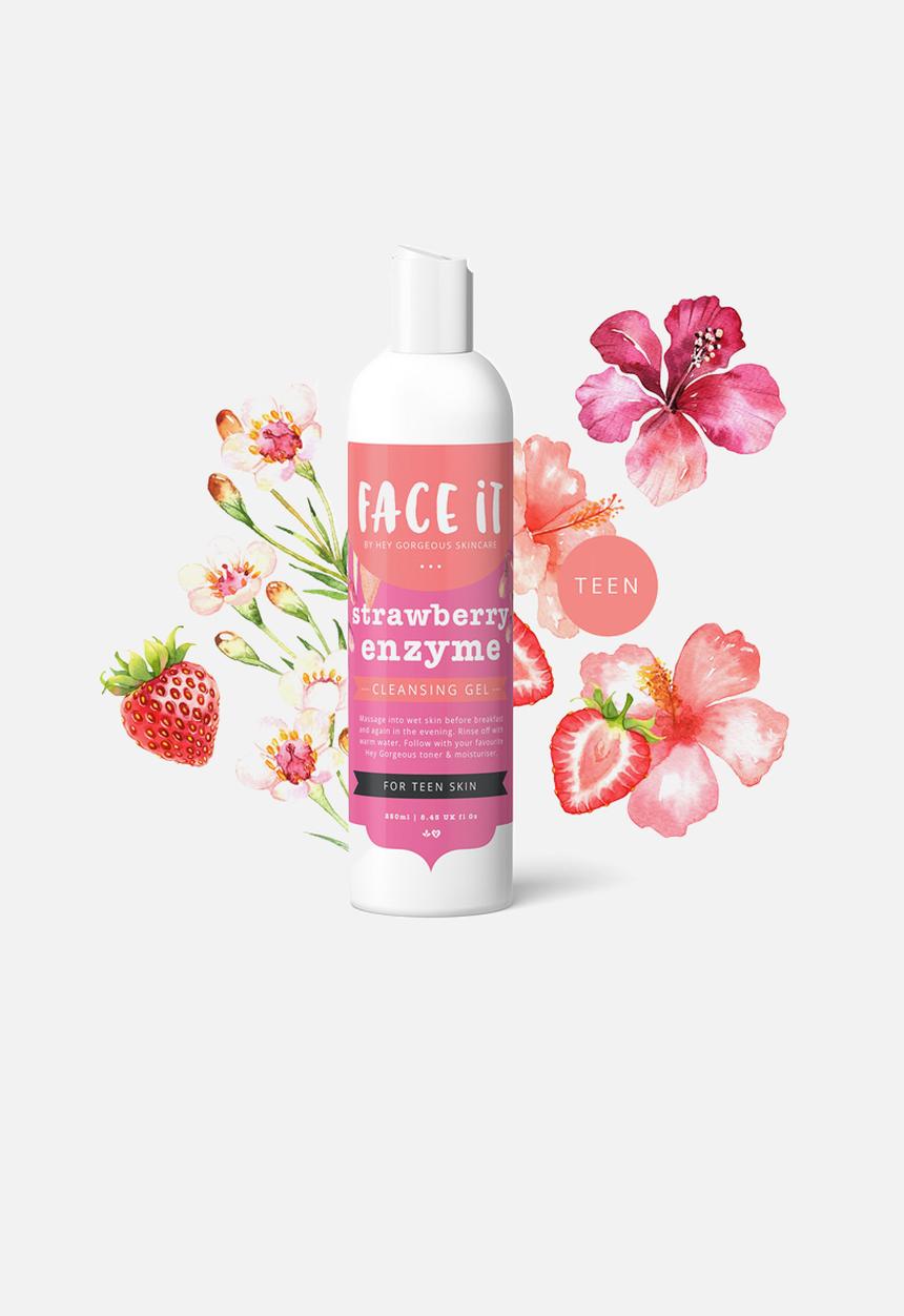 hey gorgeous - Face It Strawberry Enzyme Cleansing Gel