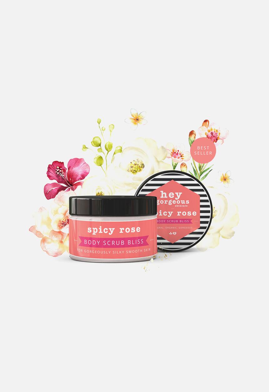 hey gorgeous - Spicy Rose Petal Infused Body Scrub Bliss
