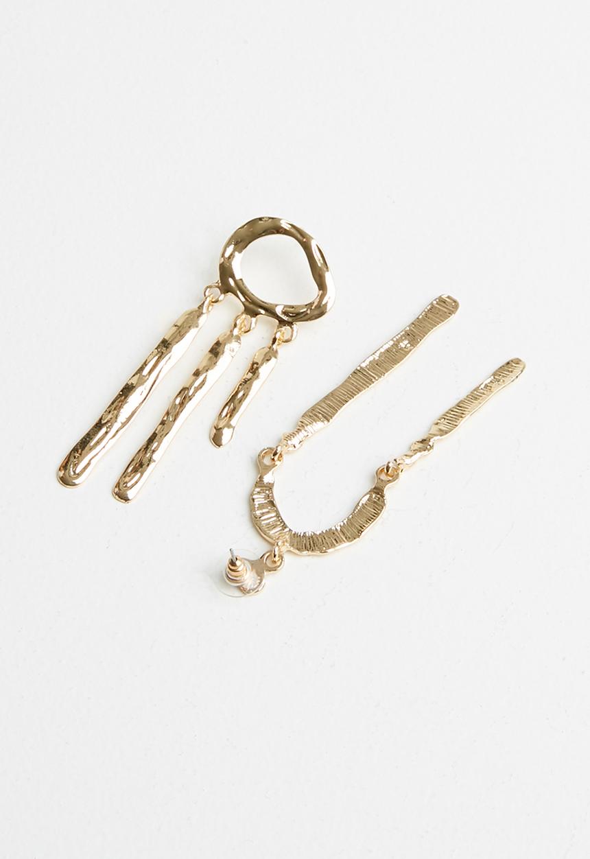 Superbalist - Poppy mismatched earrings - gold