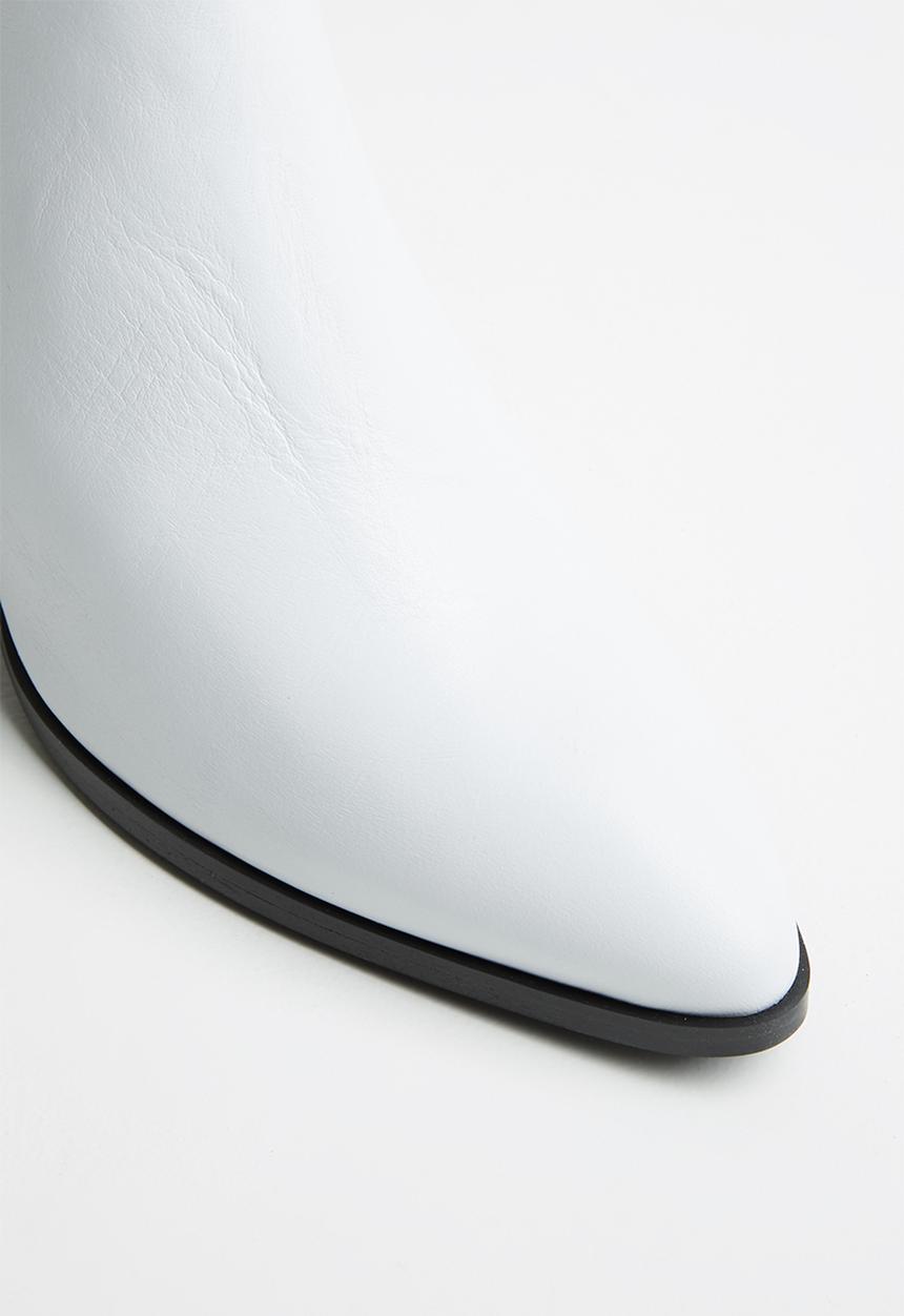 Vero Moda - Janna leather ankle boot - white