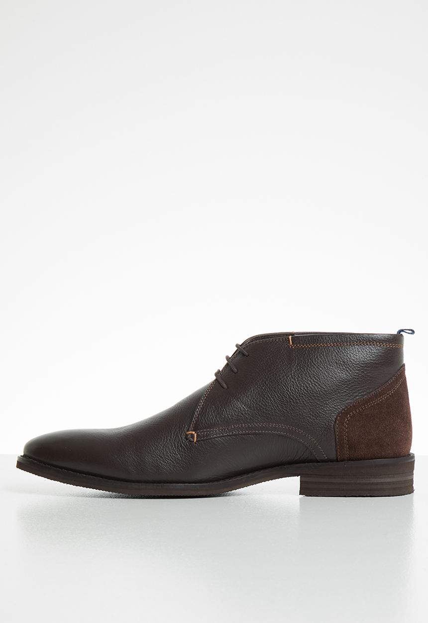 Pringle of Scotland - Brant leather boot - brown