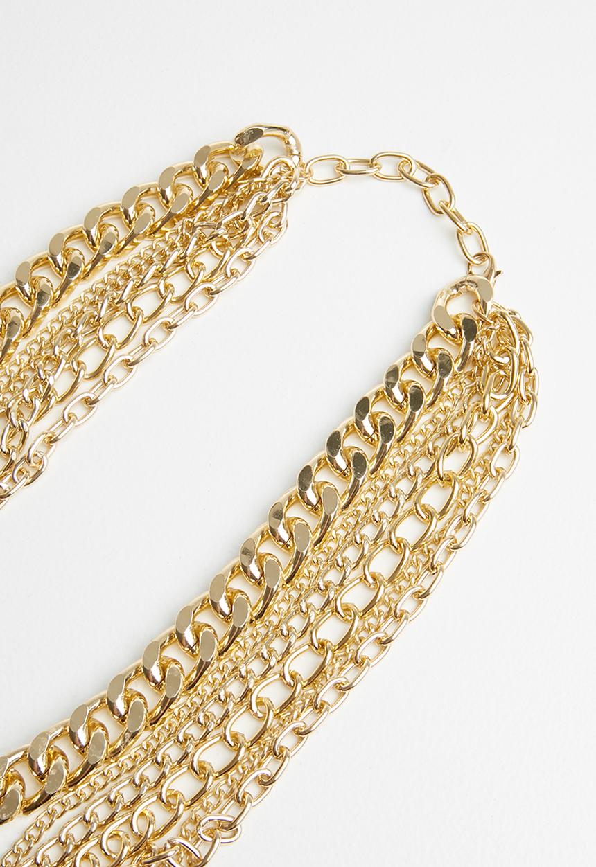 Superbalist - Jasmine multi chain necklace - gold