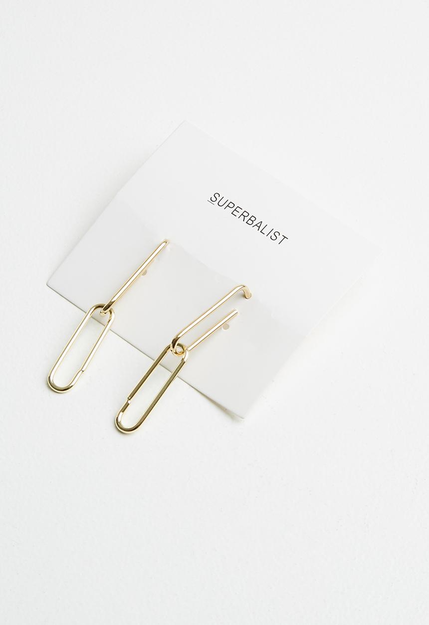 Superbalist - Olivia chain link earrings - gold