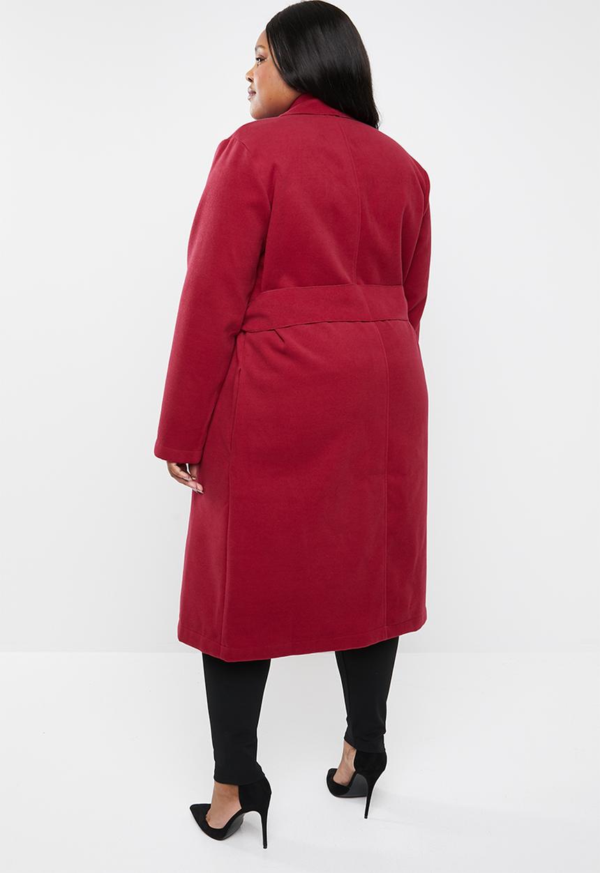 STYLE REPUBLIC PLUS - Waterfall coat - red