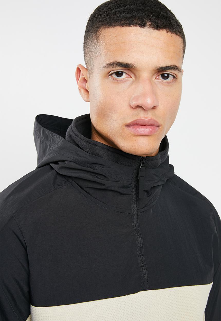 Reebok - TS control hoodie - black & beige