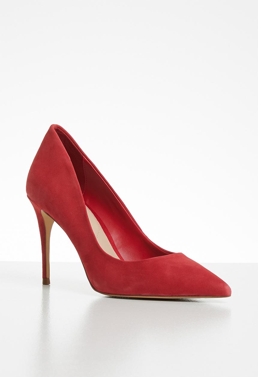 ALDO - Traycey suede heel - red