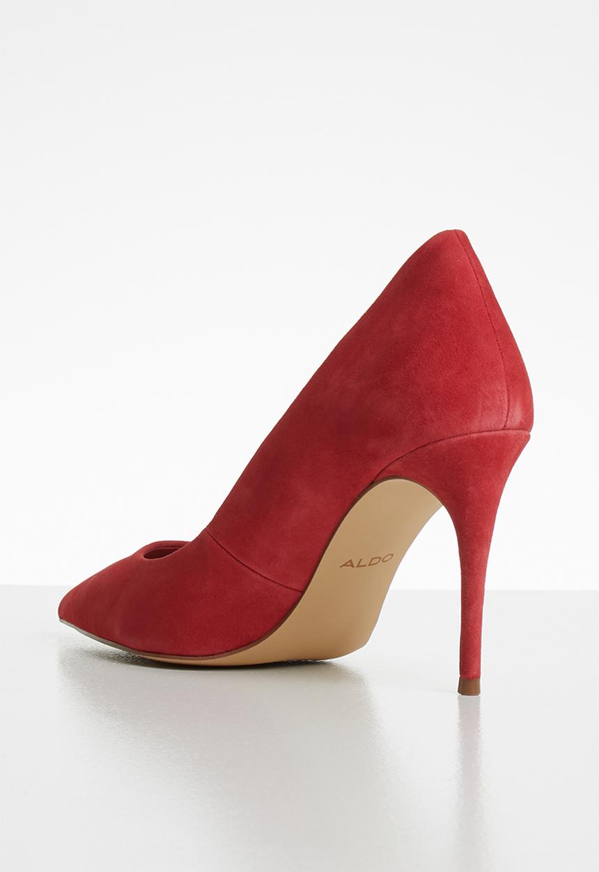 ALDO - Traycey suede heel - red