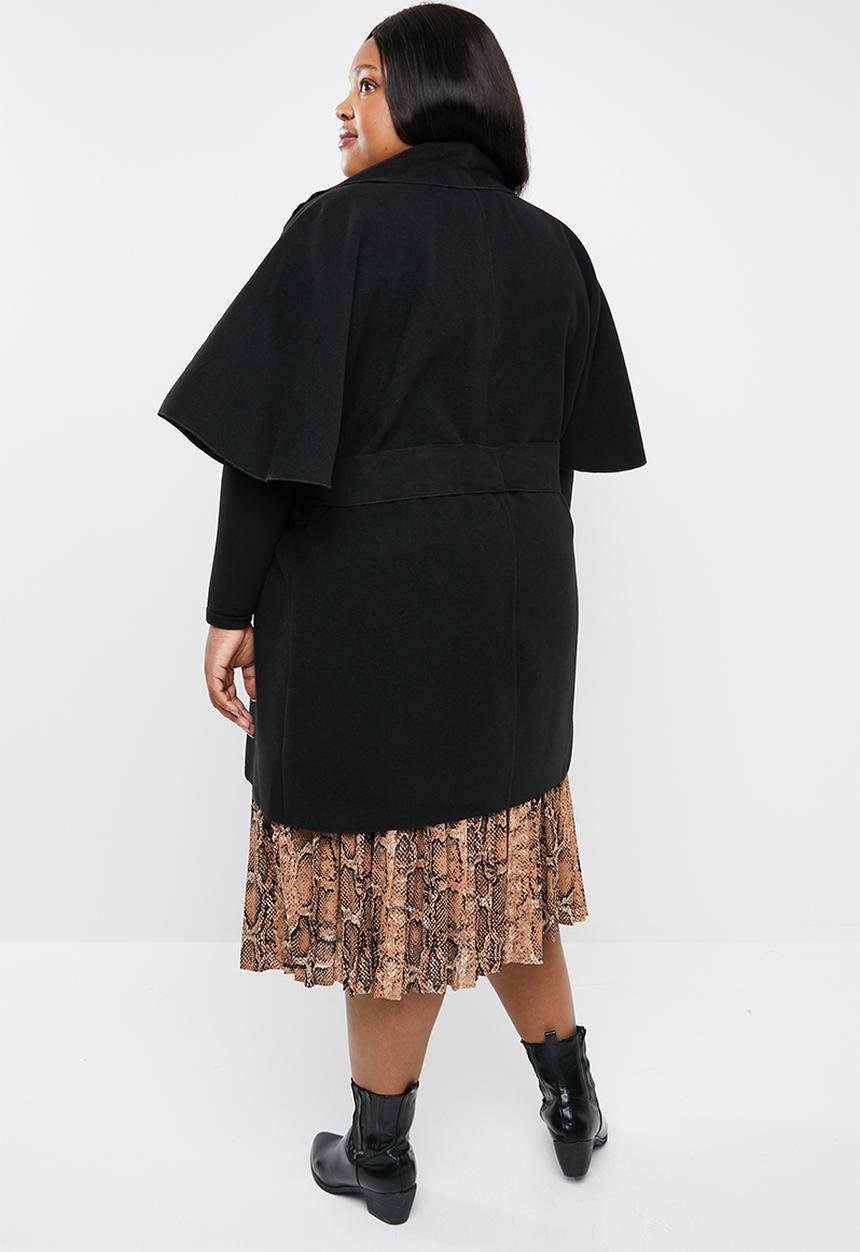 STYLE REPUBLIC PLUS - Flutter sleeve coat  - black