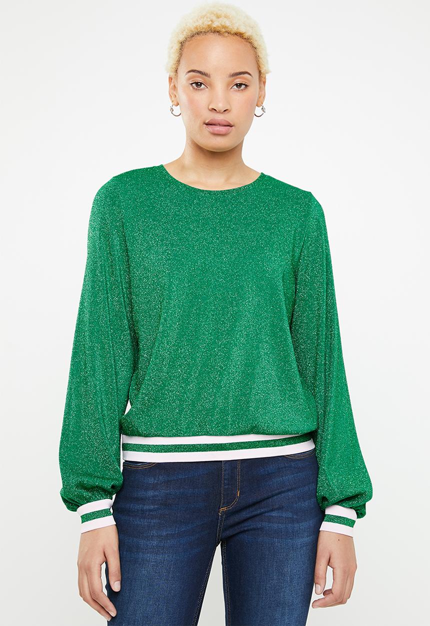 ONLY - Caysa long sleeve top - green