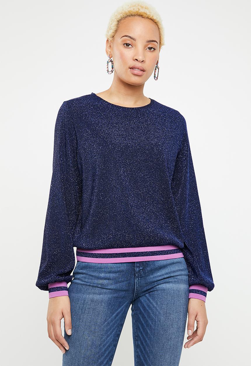 ONLY - Caysa long sleeve top - blue