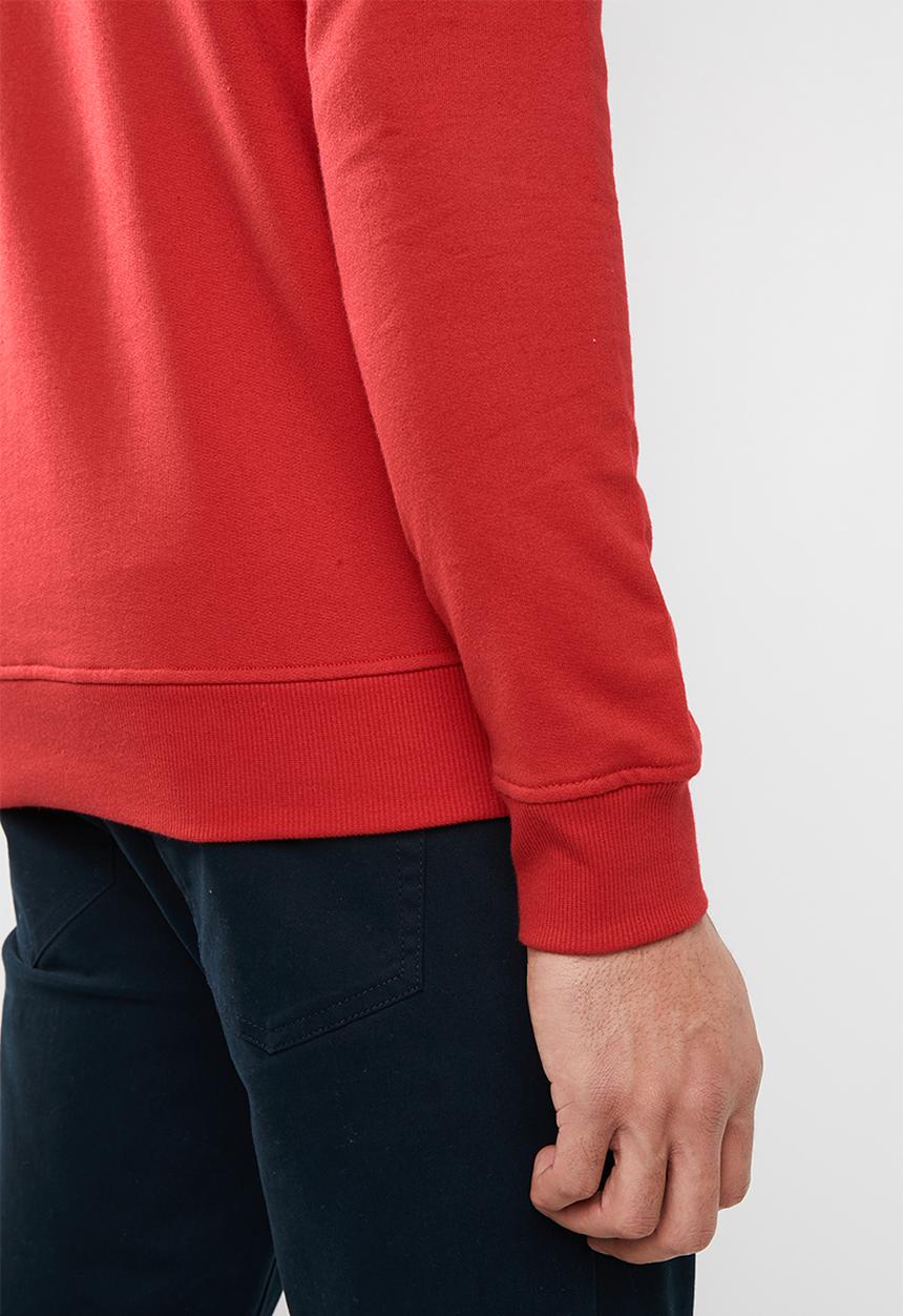 Superbalist - Applique crew pullover sweat - red