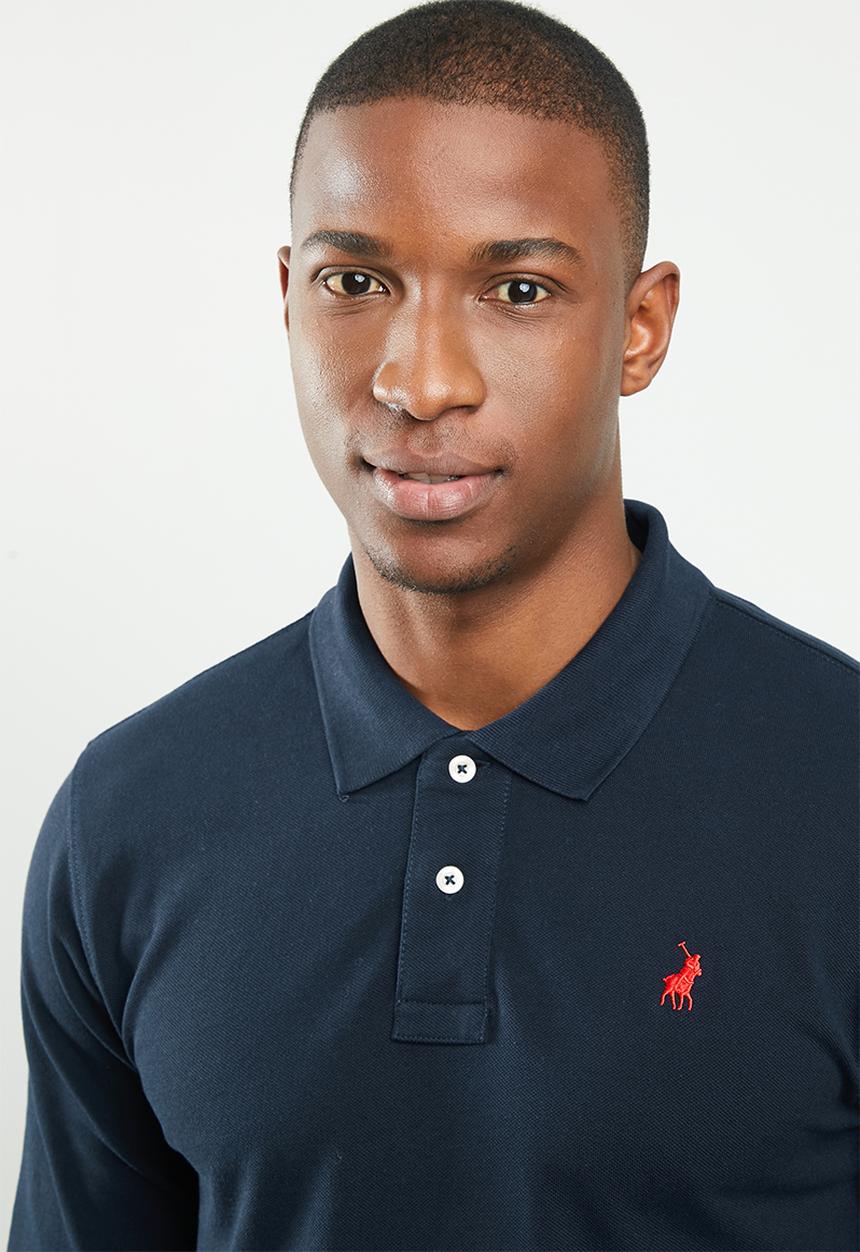 POLO - Stretch pique golfer - navy