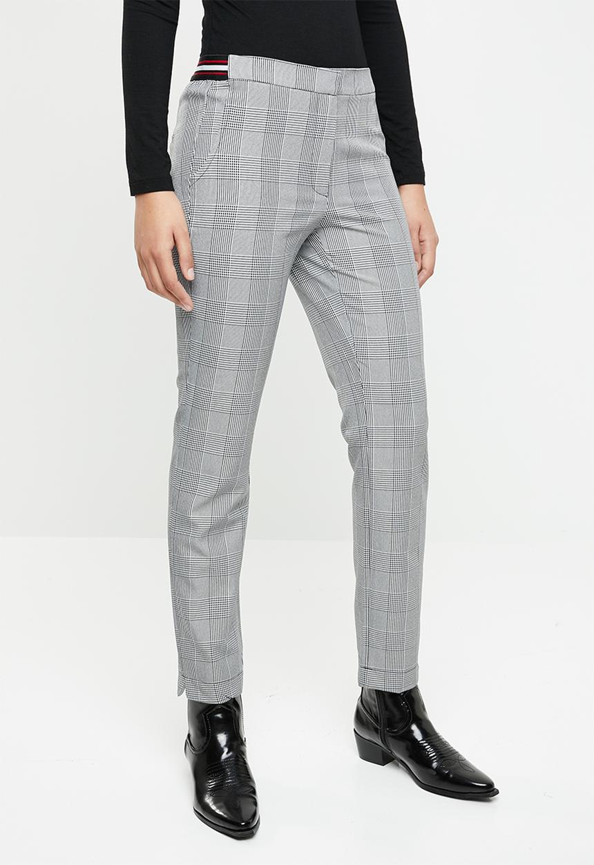 Noisy May - Melissa fitted check pants - multi
