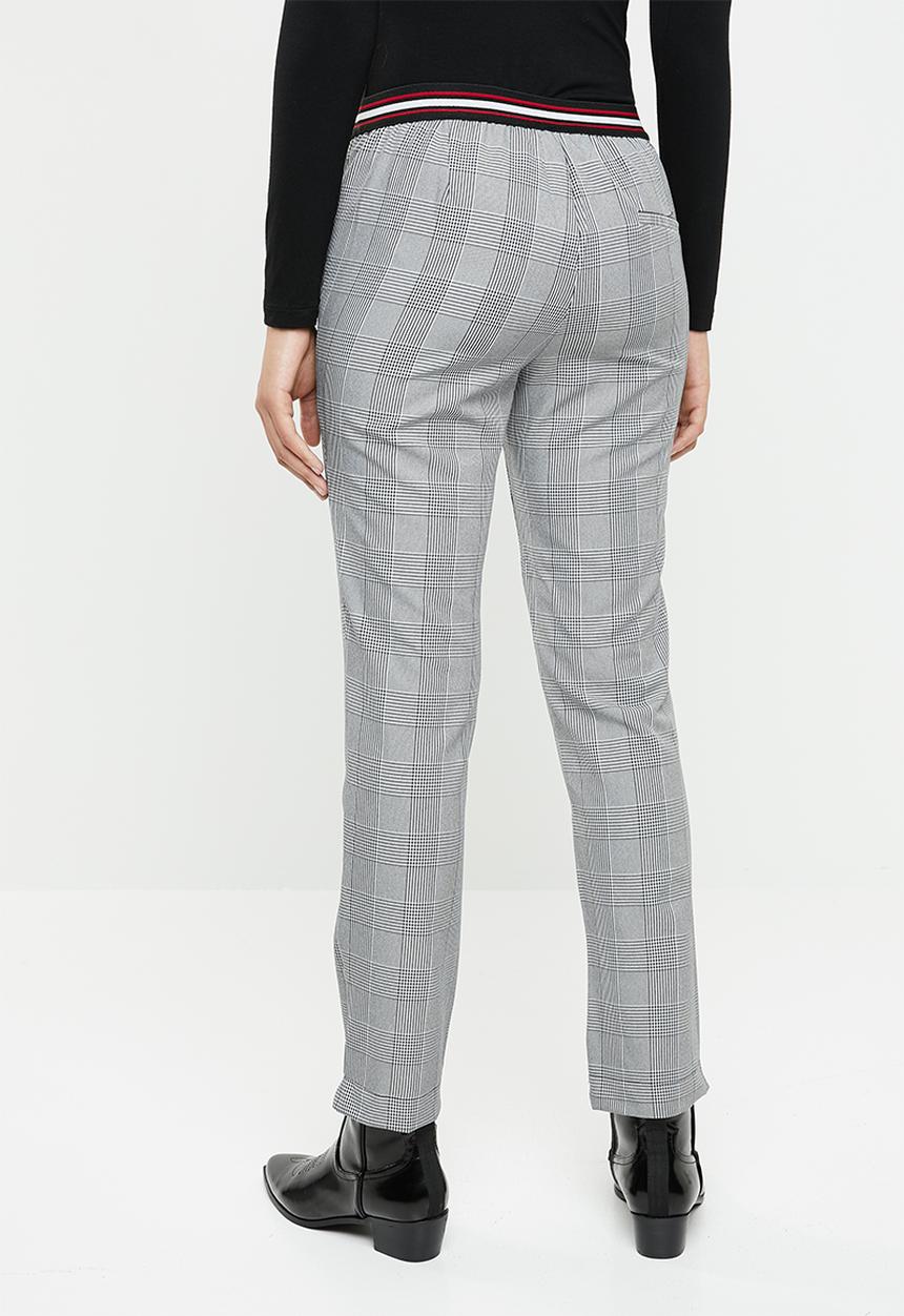 Noisy May - Melissa fitted check pants - multi