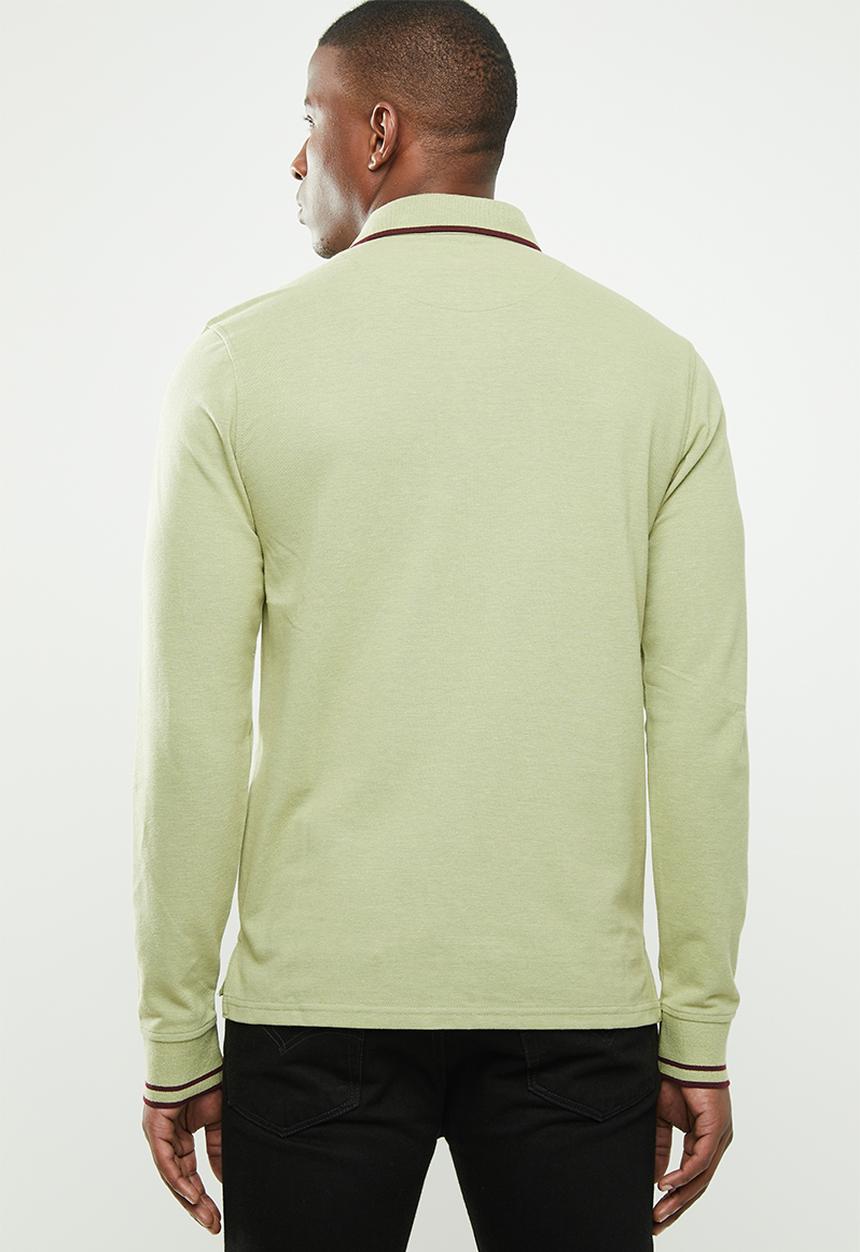 POLO - Classic pique golfer - green