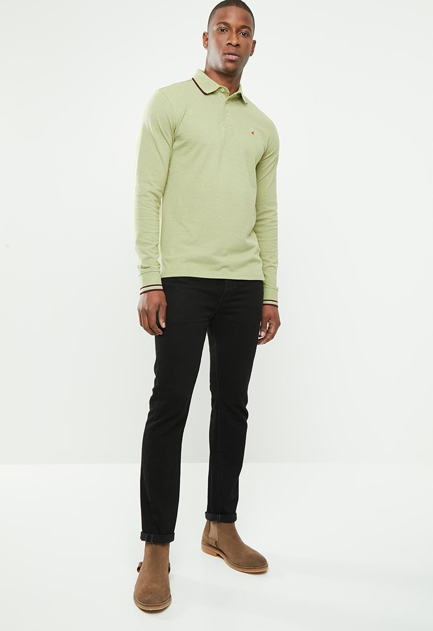 POLO - Classic pique golfer - green