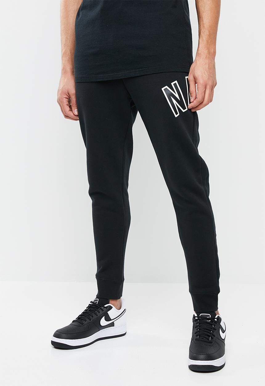 Nike - Nike air pant fleece - black & white