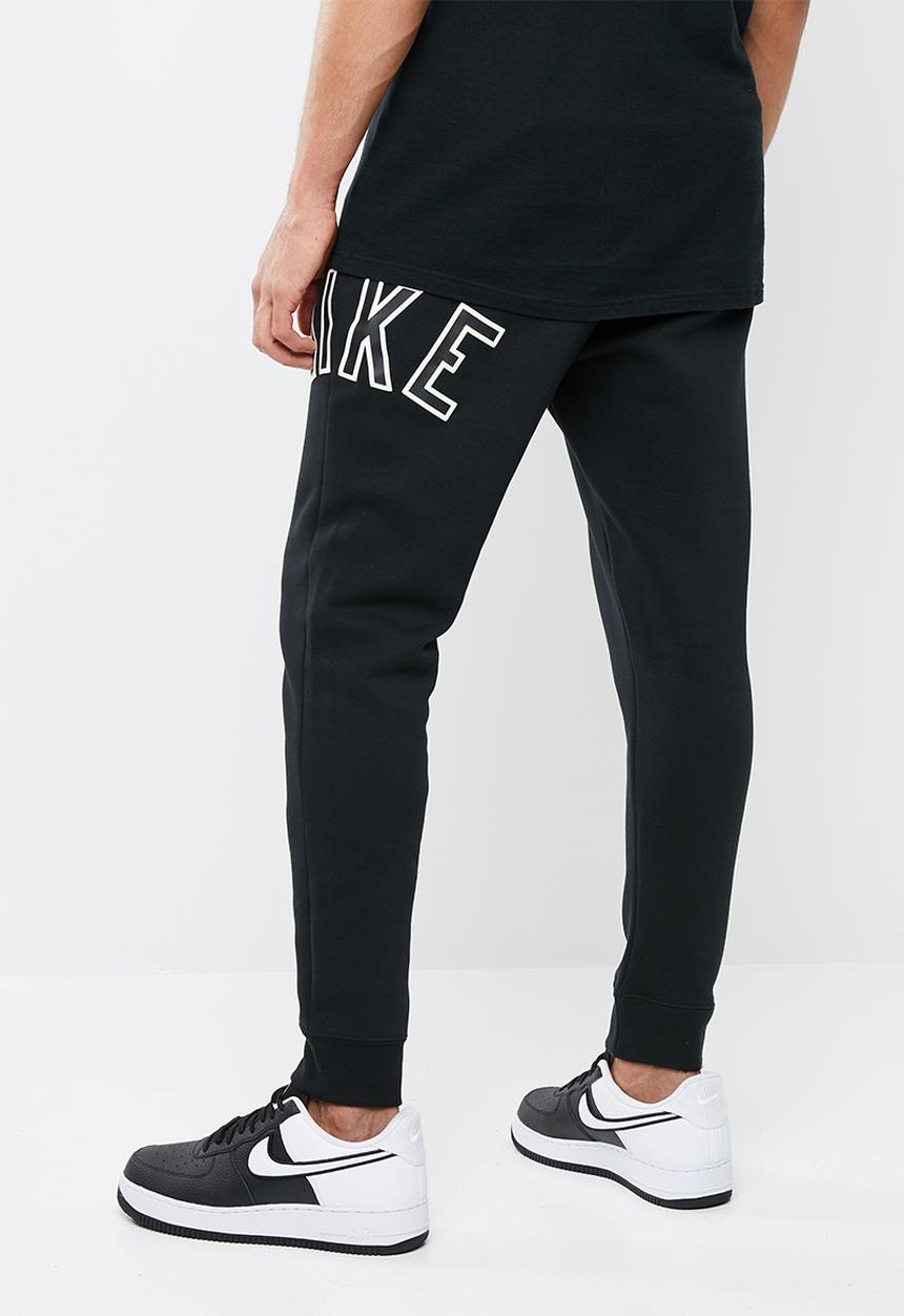 Nike - Nike air pant fleece - black & white