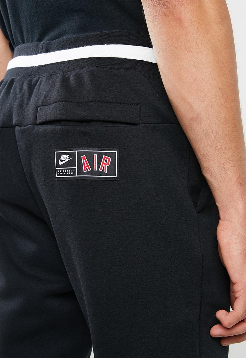 Nike - Nike air pant fleece - black & white