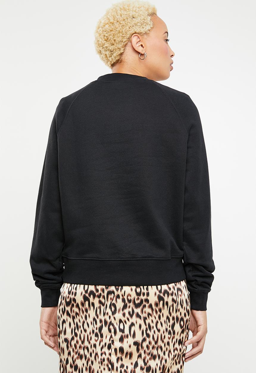 ONLY - Lotta long sleeve round neck sweat - black