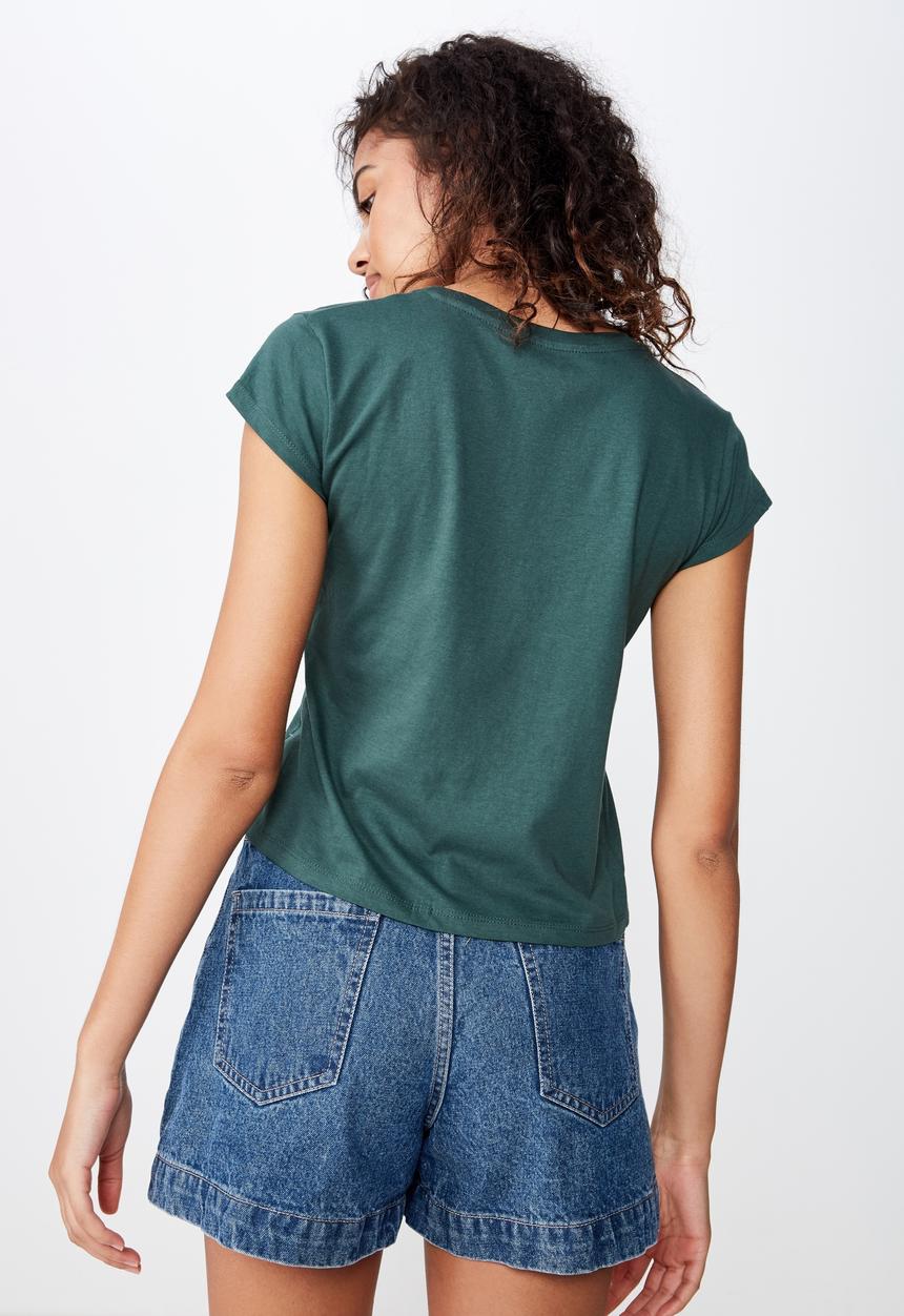 Cotton On - Essential slogan tee  - green