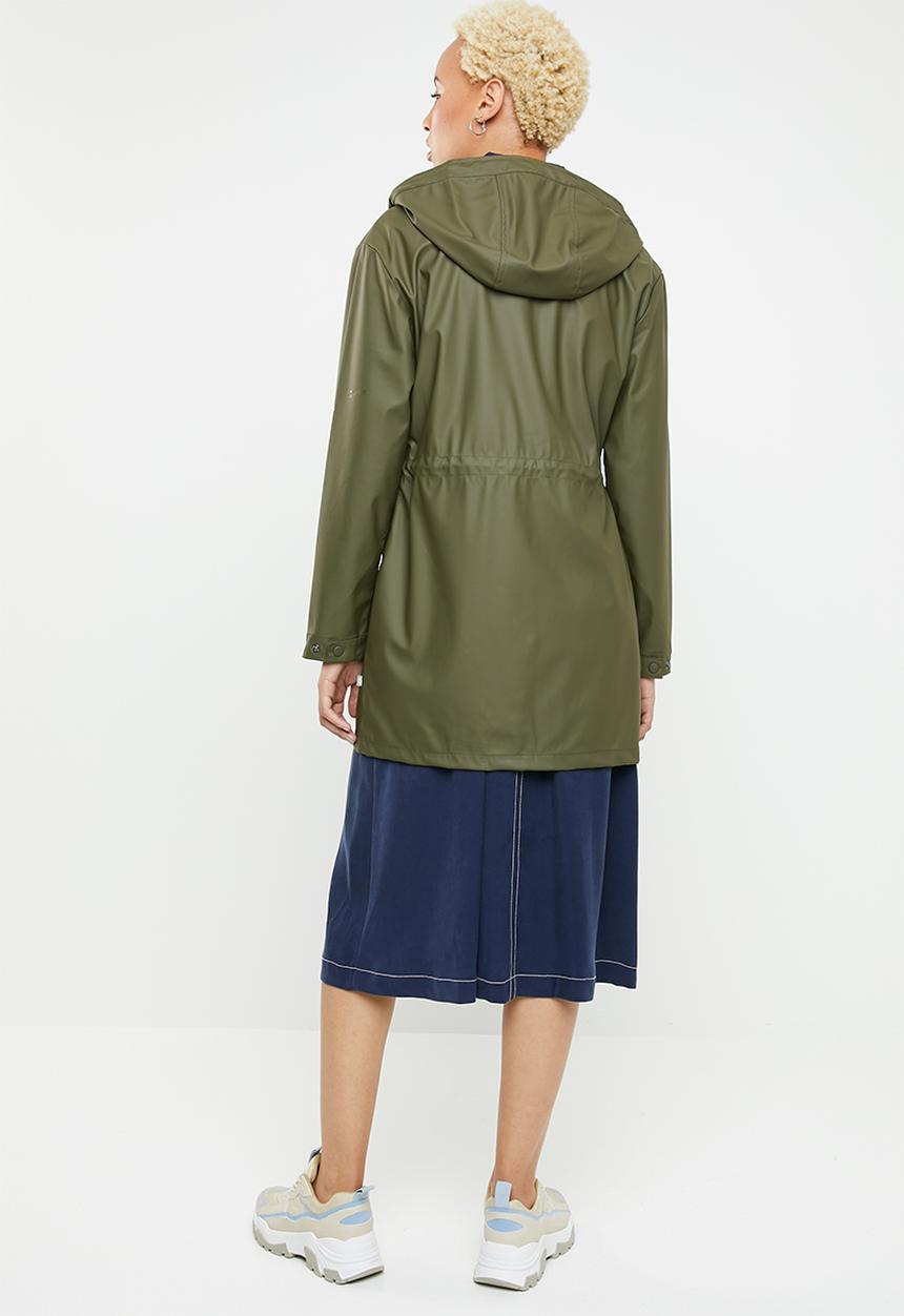 ONLY - Fine raincoat - green