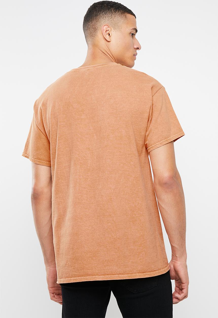 Mennace - Embroidered signature tee - orange