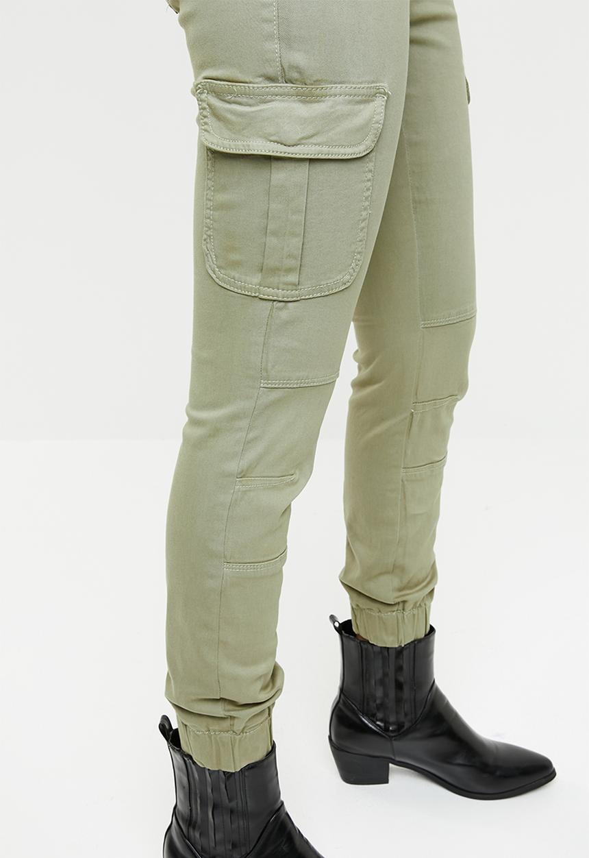 ONLY - Missouri ankle cargo pants - green